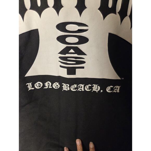 West Coast Choppers Jesse James Iron Cross Red Kap Black Work Shirt Size 5XL SS - Picture 5 of 8